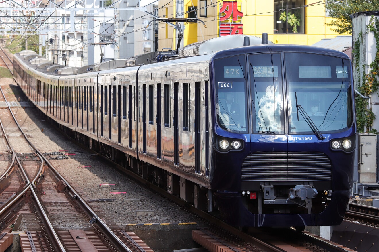 【相鉄】20000系20106×10(20106F)が、東急東横線・東急新横浜線で試運転の拡大写真