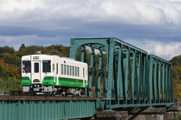 【JR東】キハ110-223(東北地域色キハ40形風)が磐越東線で試運転