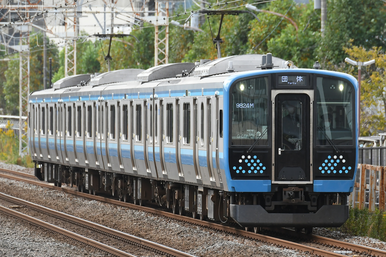 【JR東】E131系 G-08編成　団体臨時列車運転の拡大写真