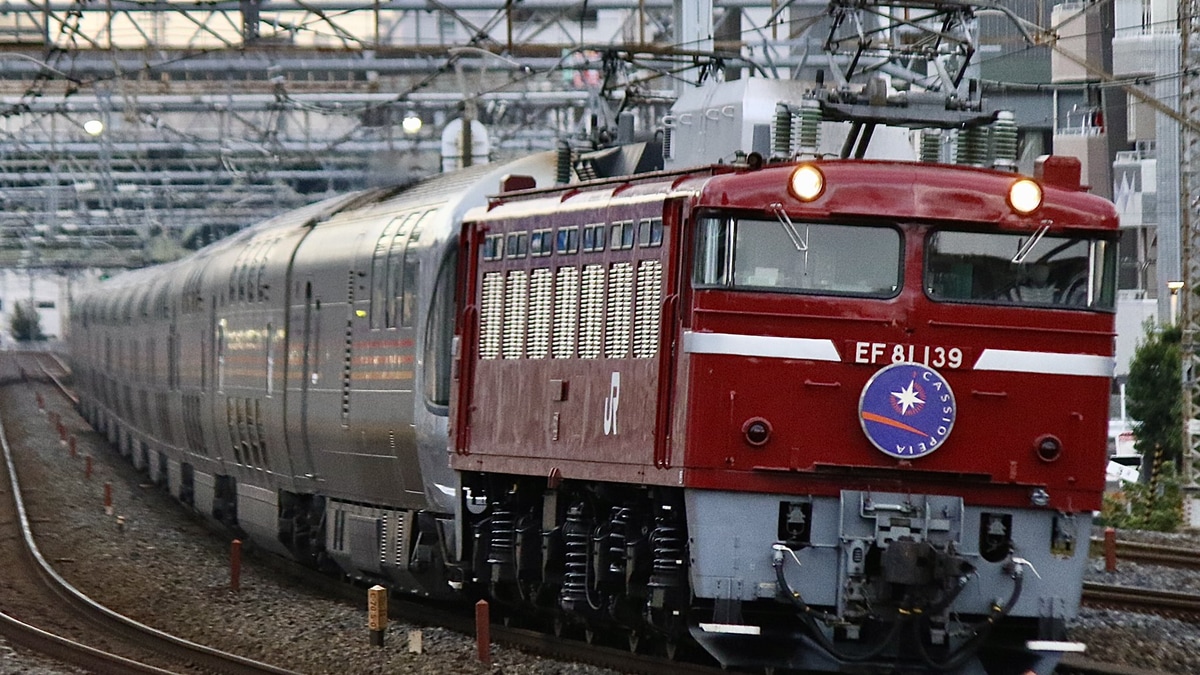 JR東】EF81-139牽引盛岡行きカシオペア紀行運転(20221105) |2nd-train
