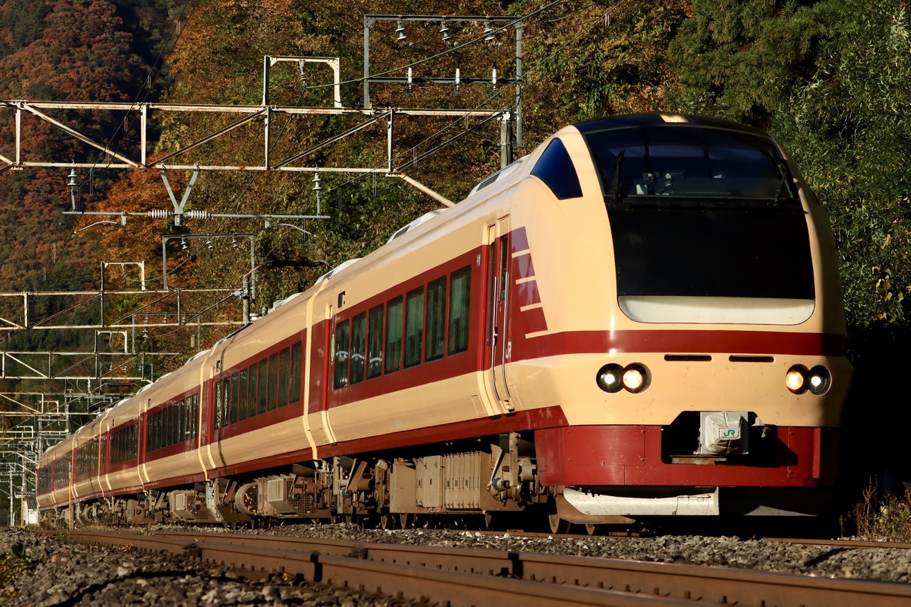 【JR東】E653系国鉄色特急「とき」を臨時運行(復路)の拡大写真