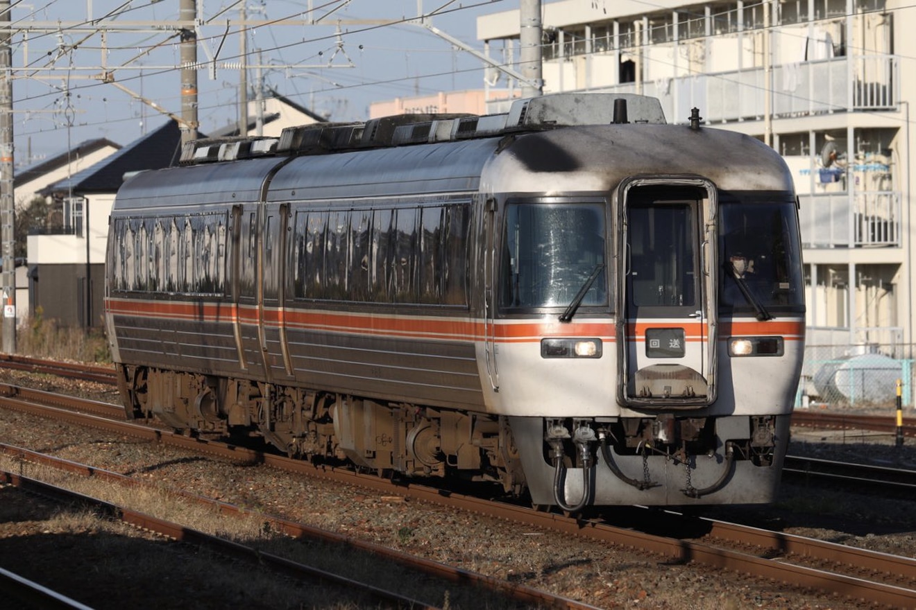 【JR海】キハ85-2+キハ85−1115が西浜松へ回送の拡大写真