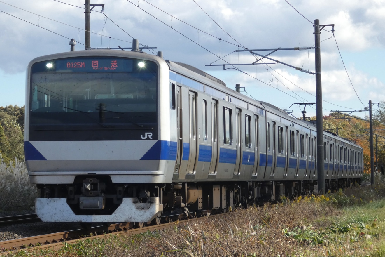 【JR東】E531系K475編成郡山総合車両センター入場回送(20221108)の拡大写真