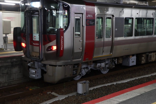 【JR西】227系A01編成下関総合車両所出場試運転を不明で撮影した写真