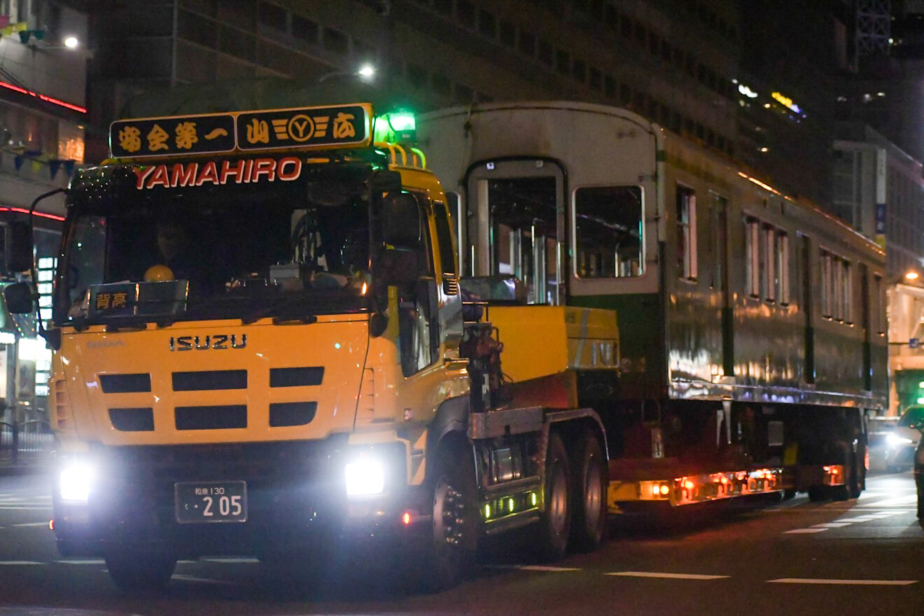 【神戸市交】1000形1116Fが廃車陸送の拡大写真