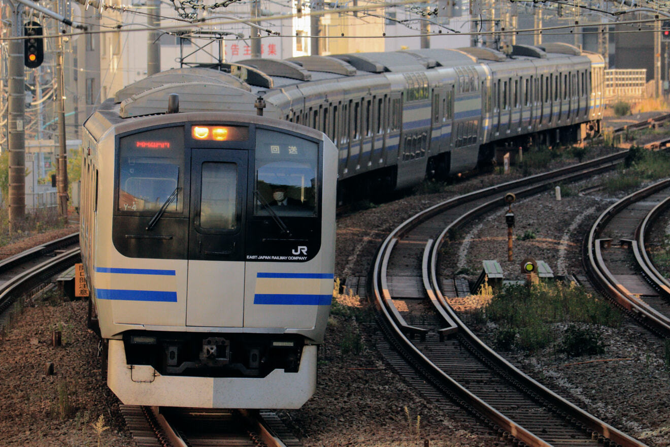 【JR東】E217系クラY-4編成 東京総合車両センターへ回送の拡大写真