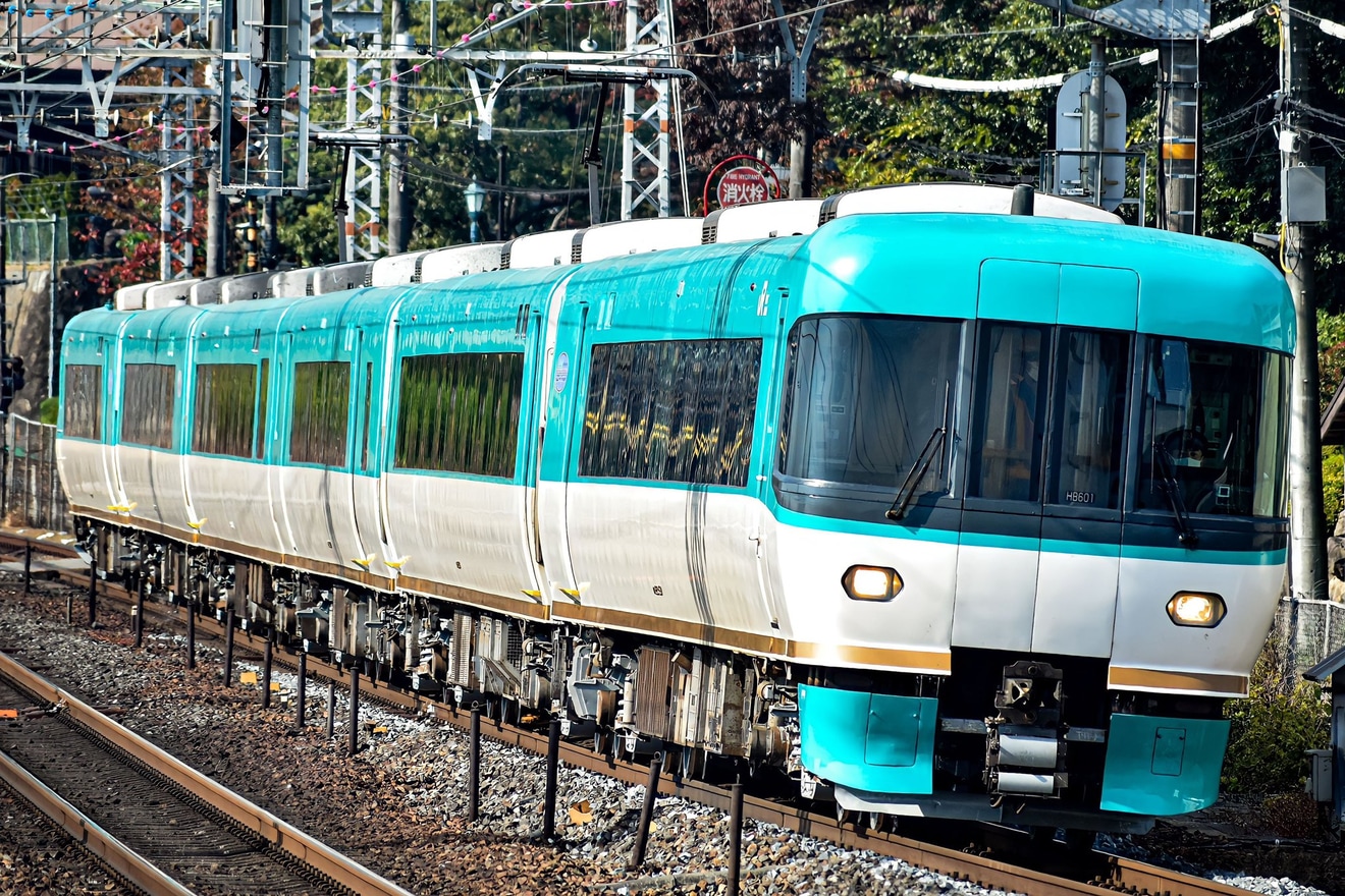 【JR西】283系HB601編成吹田総合車両所出場試運転の拡大写真