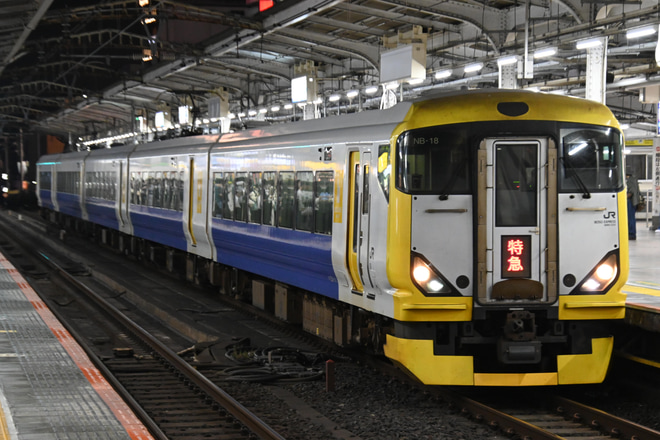 【JR東】特急さわら・かしま号へE257系500番台が充当を秋葉原駅で撮影した写真