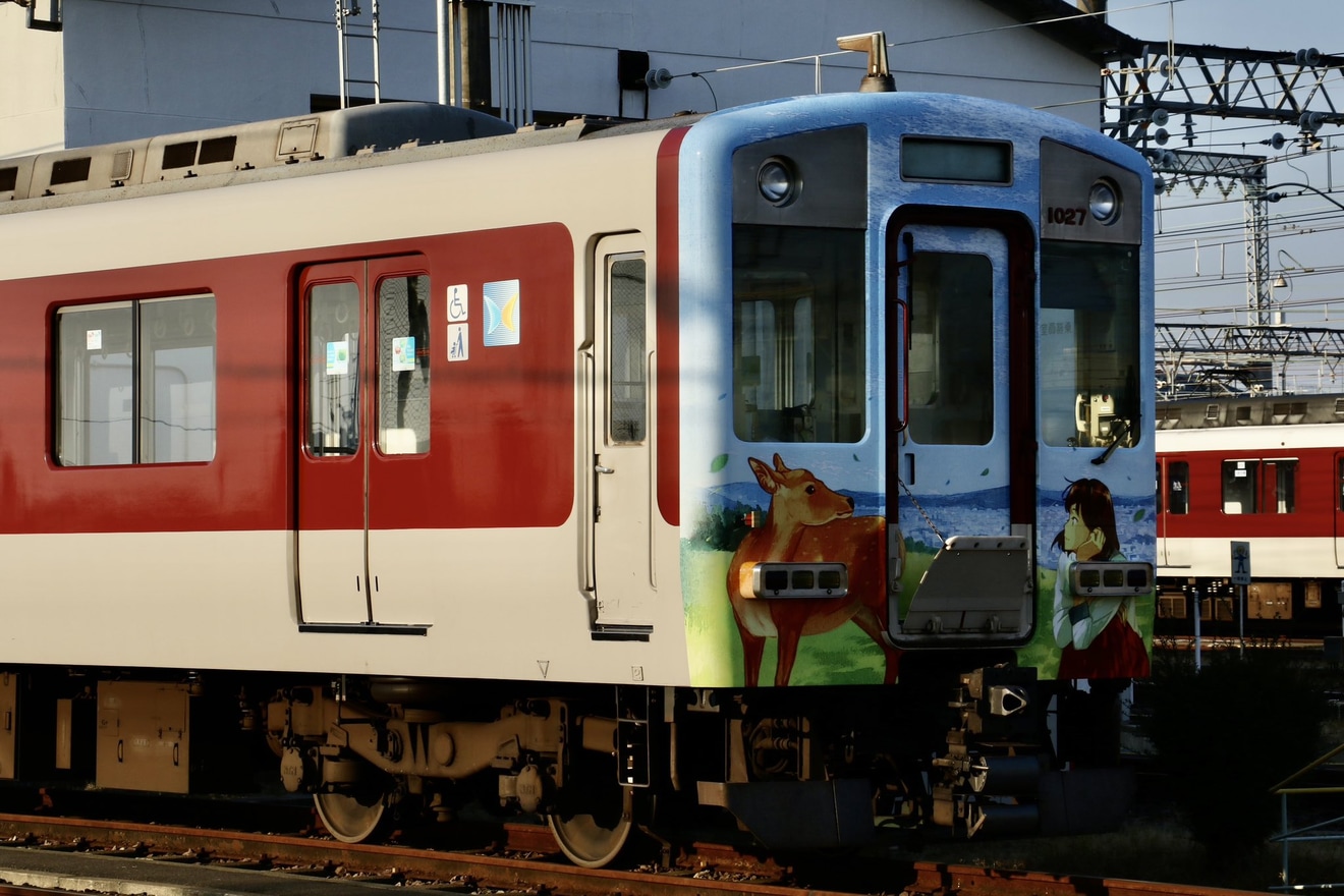 2nd-train 【近鉄】1026系VH27「ならしかトレイン」がラッピング中の