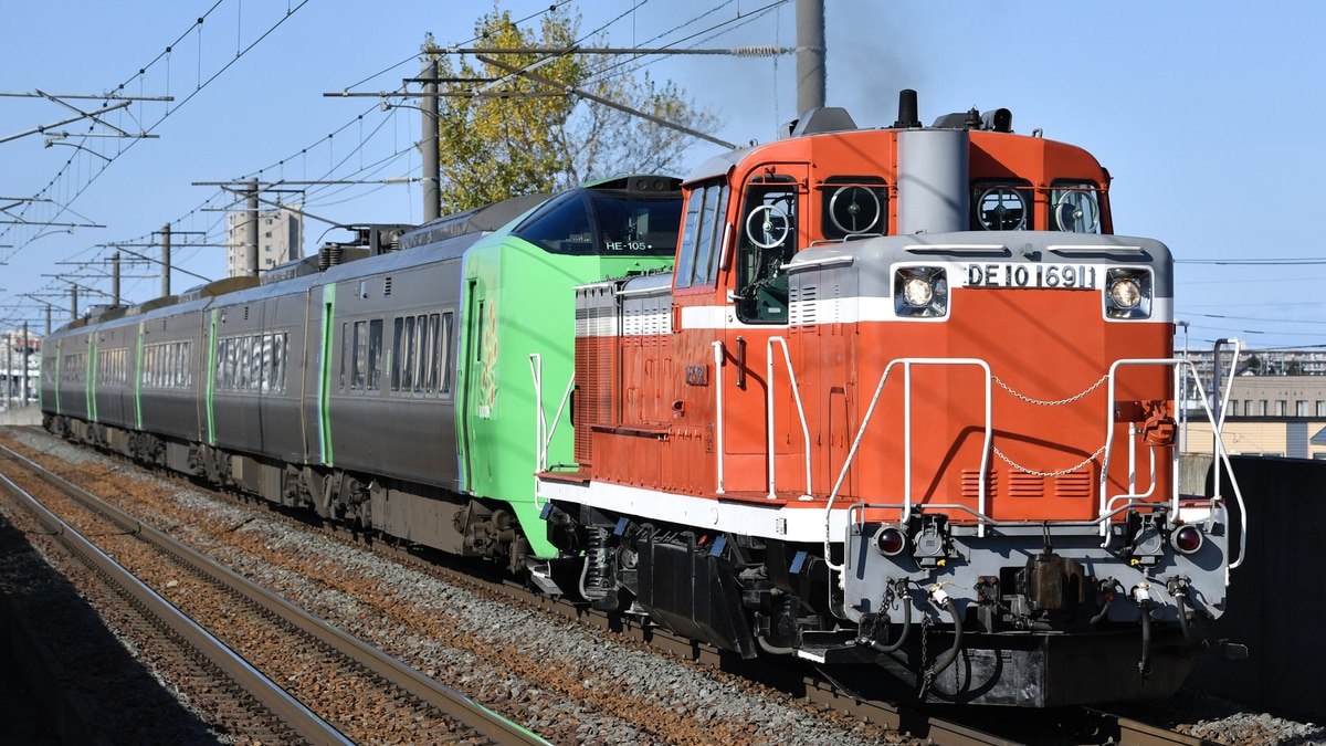 JR北】789系HE-105編成+HE-205編成苗穂工場入場 |2nd-train鉄道ニュース