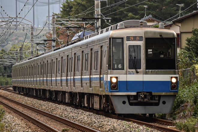 【福市交】「福岡マラソン」開催に伴う博多行臨時列車を不明で撮影した写真