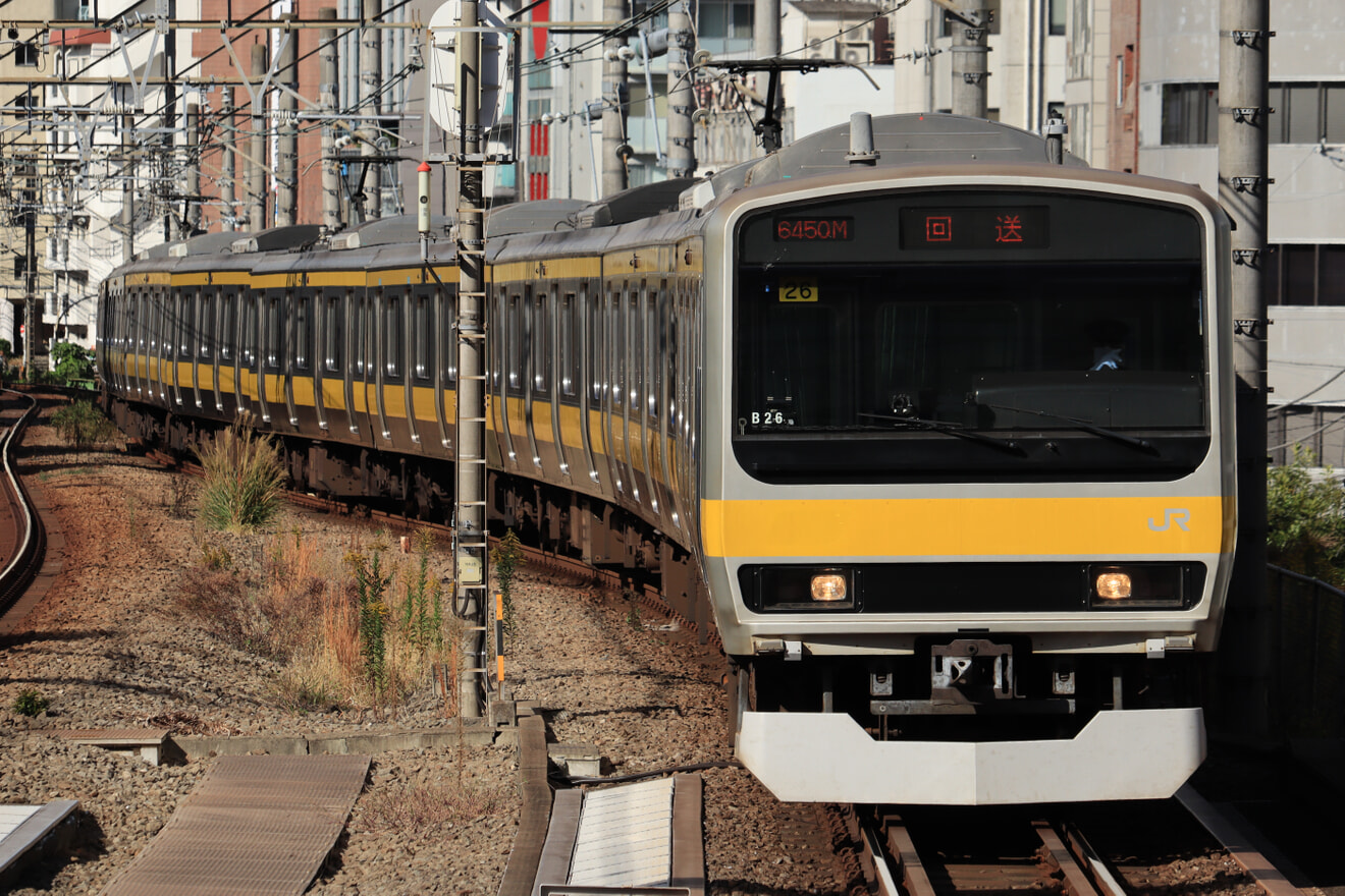 【JR東】E231系ミツB26編成 東京総合車両センター入場回送の拡大写真