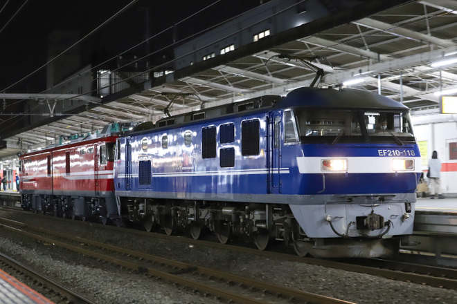 【JR貨】EH800-4 大宮車両所出場を西国分寺駅で撮影した写真