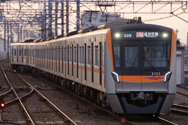 【京成】3100形3151編成が都営車運用のアクセス特急を代走