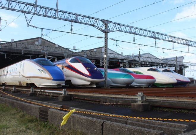 【JR東】「新潟新幹線車両センタープレミアム撮影会」開催を新潟新幹線車両センターで撮影した写真
