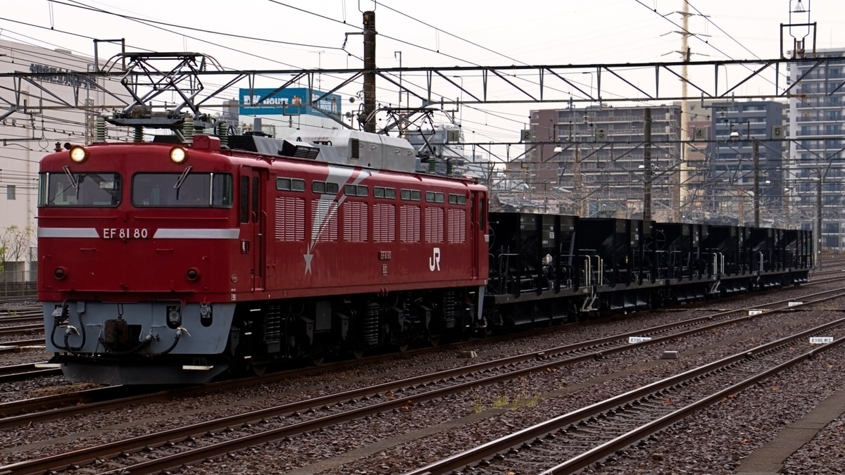 JR東】EF81−80牽引水戸工臨運転(20221120) |2nd-train鉄道ニュース