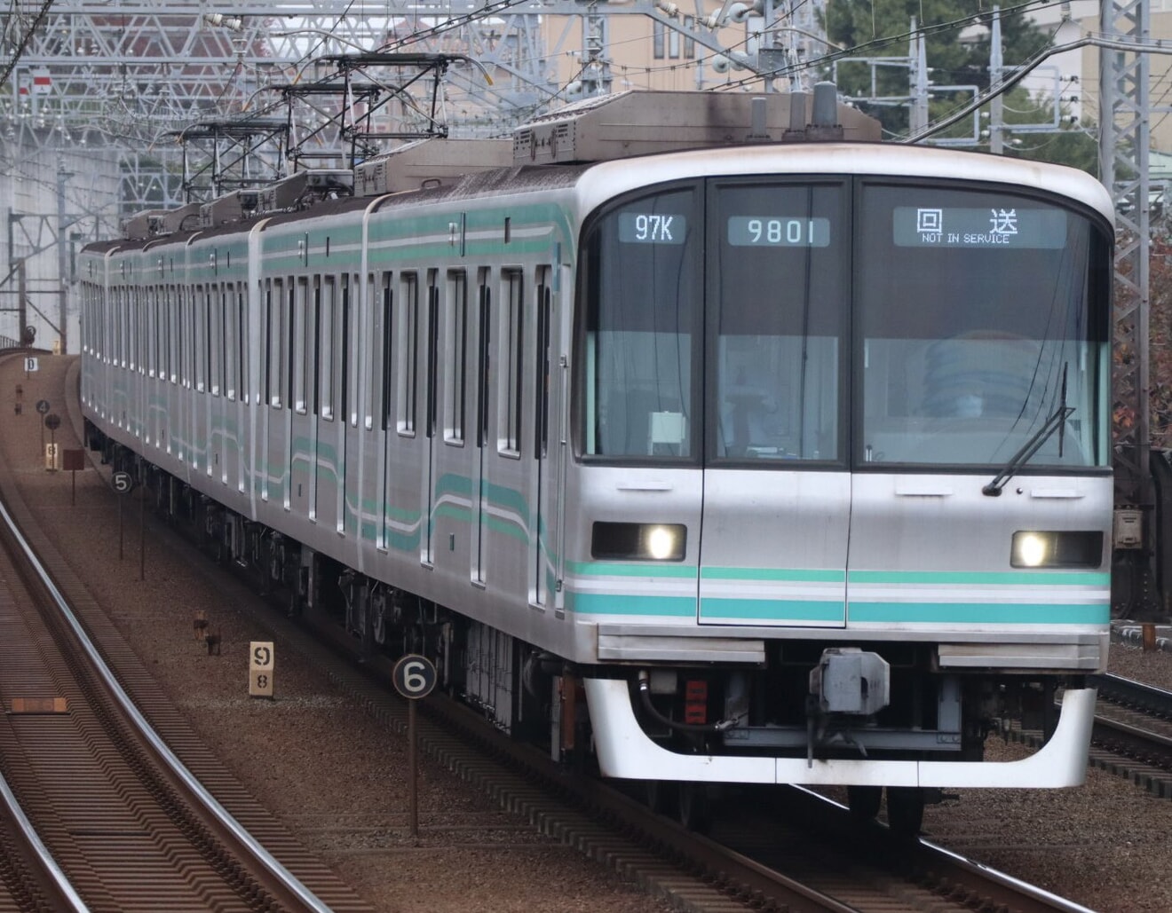 【メトロ】9000系9101Fが新横浜線で試運転の拡大写真