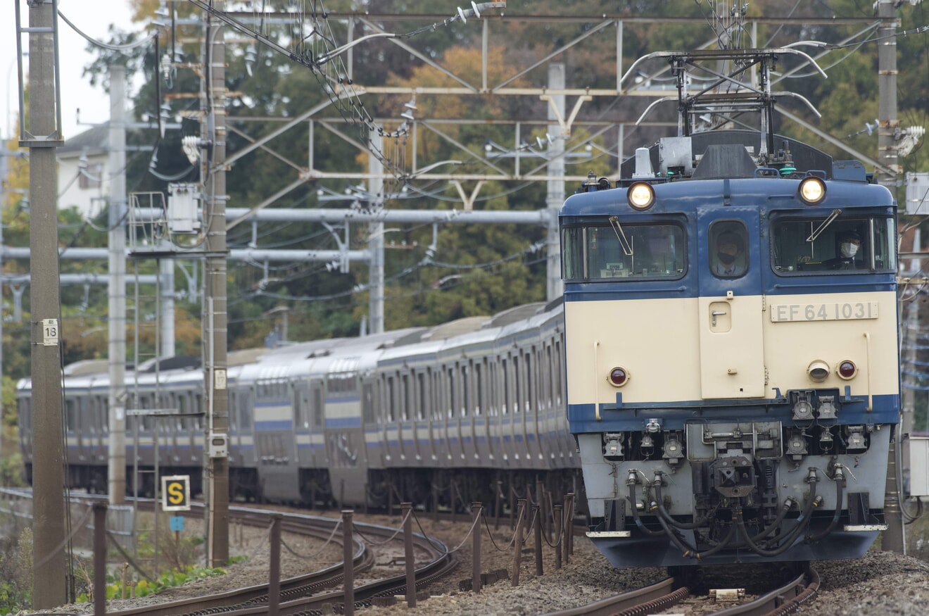 【JR東】E217系クラY-7編成 配給輸送の拡大写真