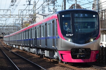 【京王】5000系5737F 台車動揺測定試運転