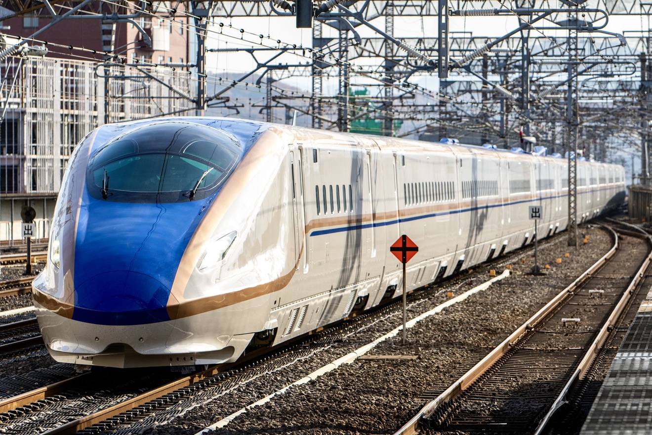 【JR東】E7系F45編成新幹線総合車両センター出場回送の拡大写真