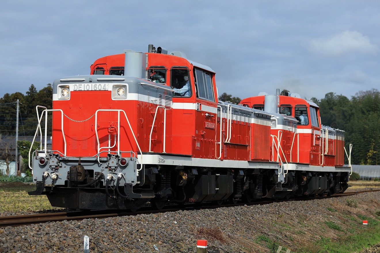 【JR東】水郡線にてDL重連の試運転列車の拡大写真