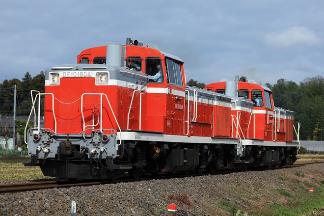 【JR東】水郡線にてDL重連の試運転列車を不明で撮影した写真