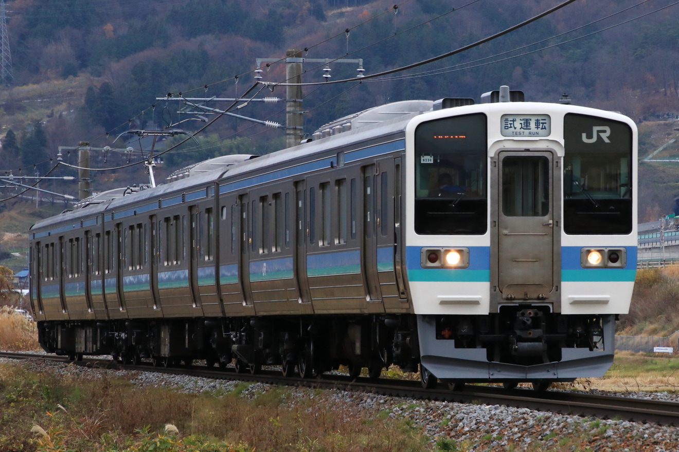 【JR東】211系3000番台N336編成長野総合車両センター出場回送の拡大写真