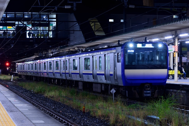 【JR東】E235系が鹿島線へ乗り入れ営業運転を不明で撮影した写真