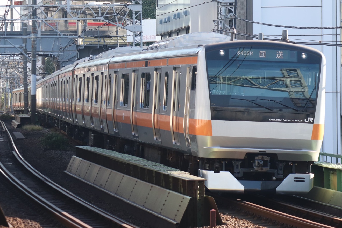 【JR東】E233系T23編成東京総合車両センター出場回送の拡大写真