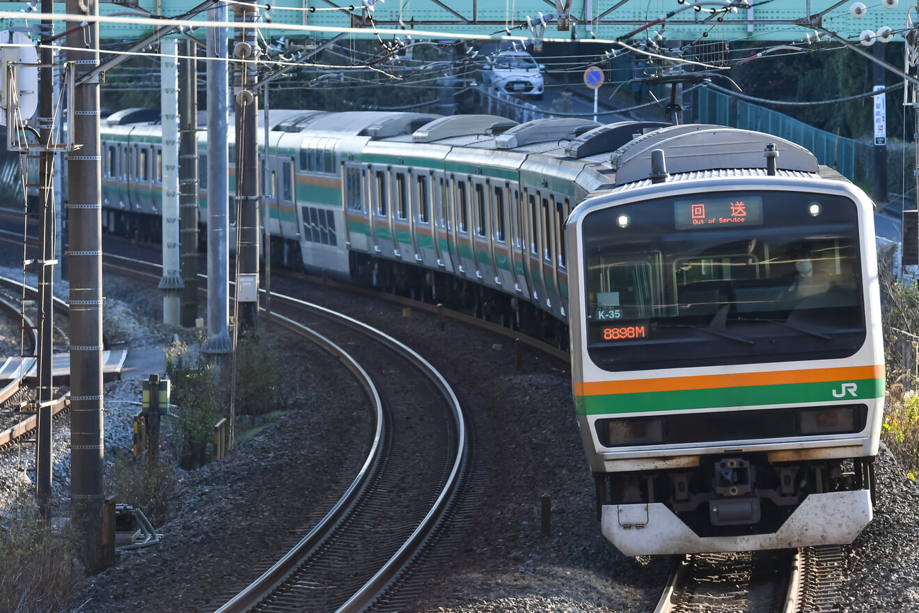 【JR東】E231系コツK-35編成東京総合車両センター入場回送の拡大写真