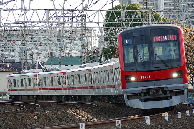 【東武】70000系71701F ATO確認試運転を西新井～竹ノ塚間で撮影した写真