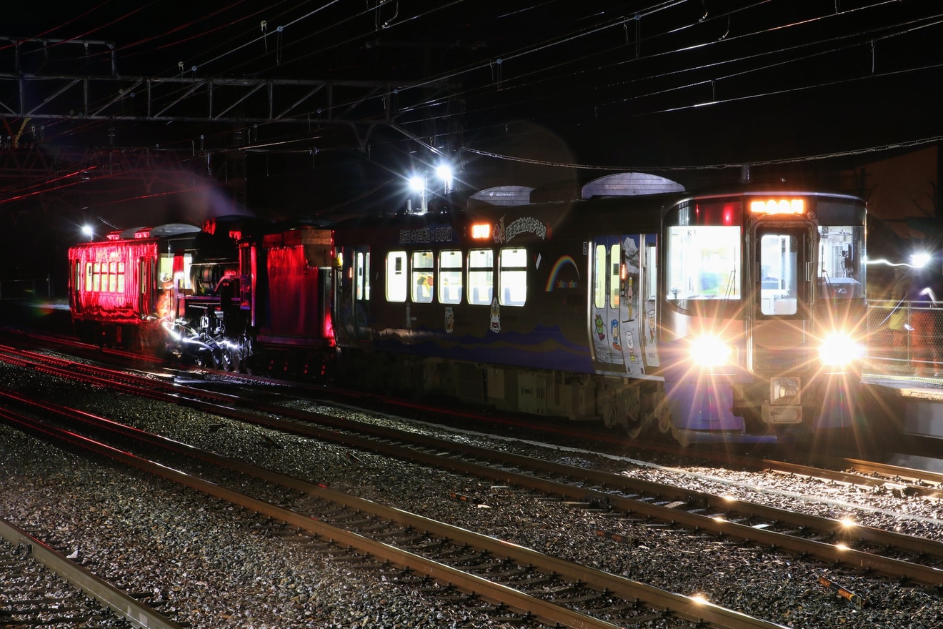 【トキ鉄】D51-827の糸魚川の回送に合わせて「夜のD51スペシャル撮影会」ツアーの拡大写真