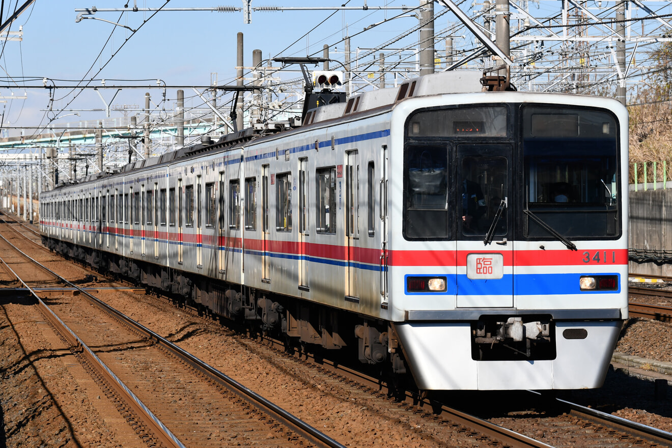 【京成】3400形貸切列車による千葉線・千原線入線ツアー団臨運転の拡大写真
