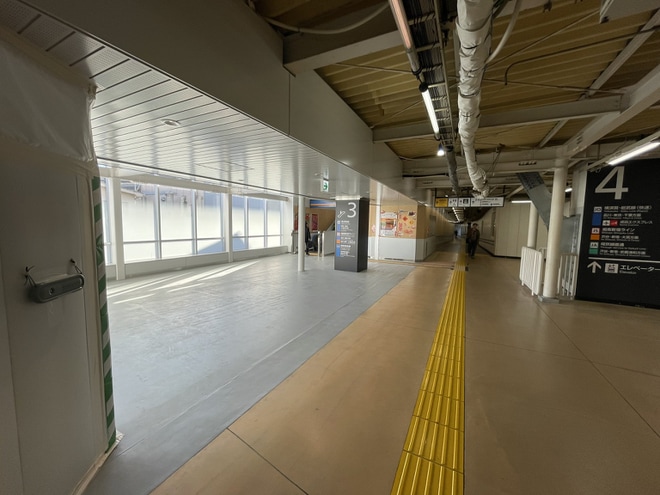 【JR東】武蔵小杉駅の横須賀線下りホームが供用開始を武蔵小杉駅で撮影した写真