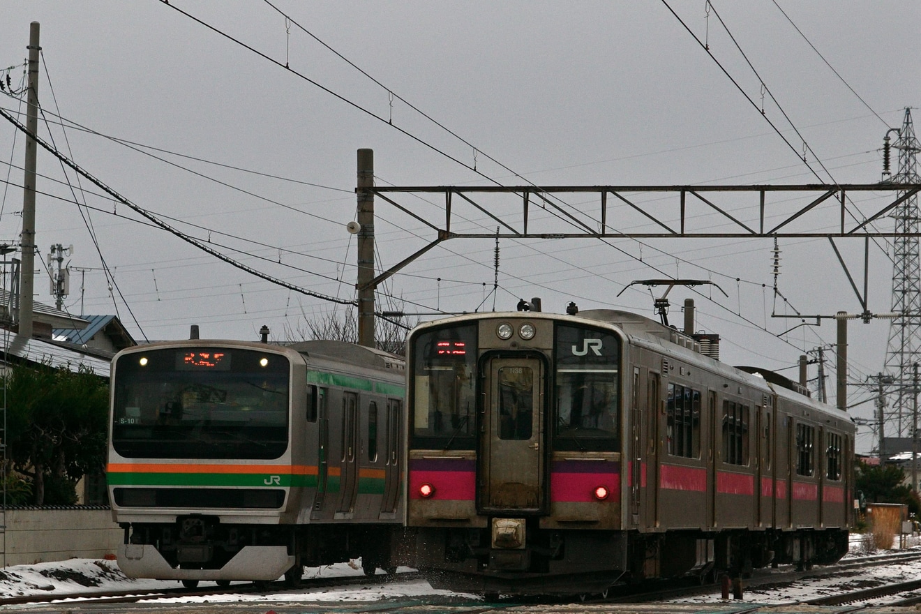 【JR東】E231系S-10編成秋田総合車両センター構内試運転の拡大写真