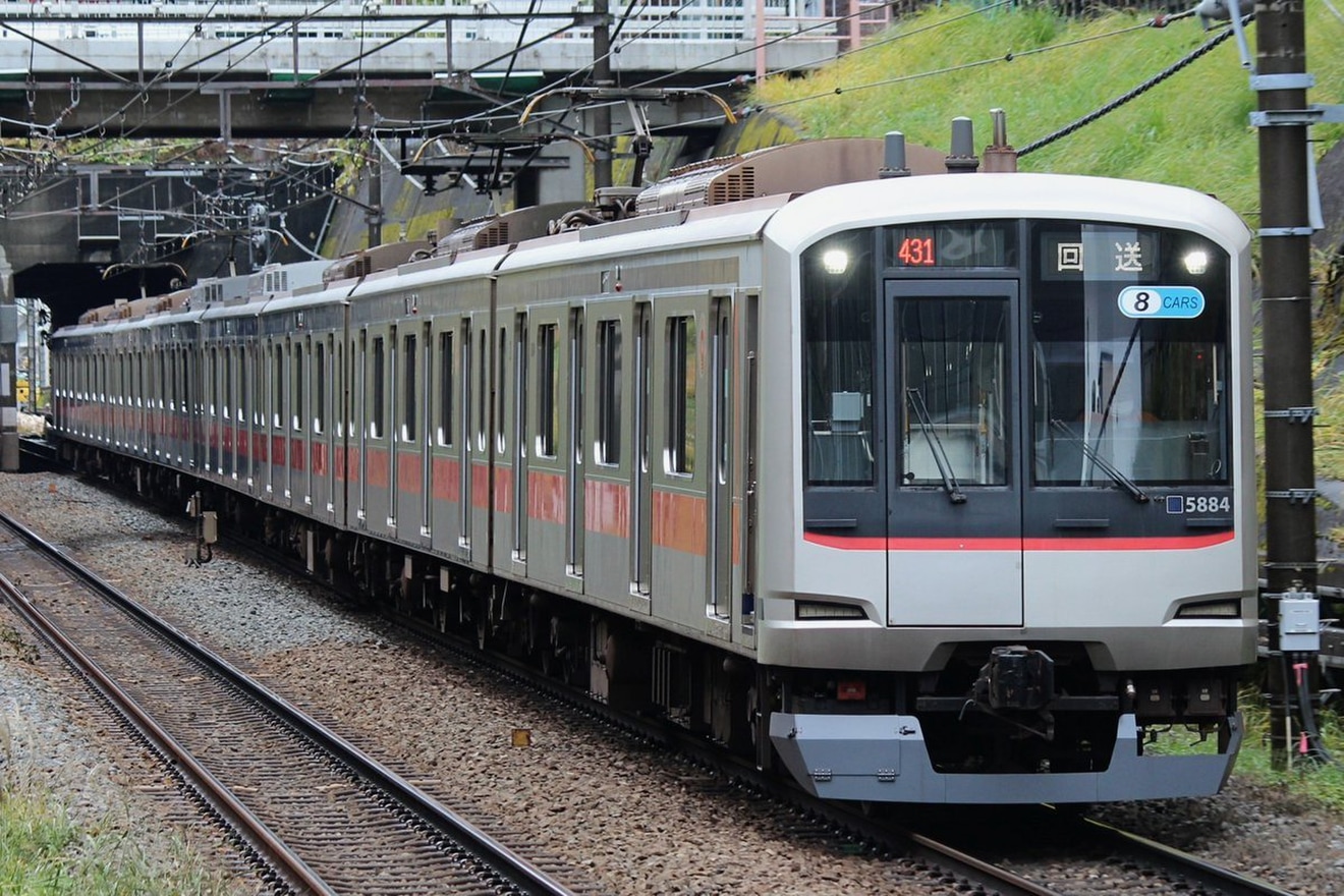 【東急】5080系5184Fが、長津田検車区へ回送の拡大写真