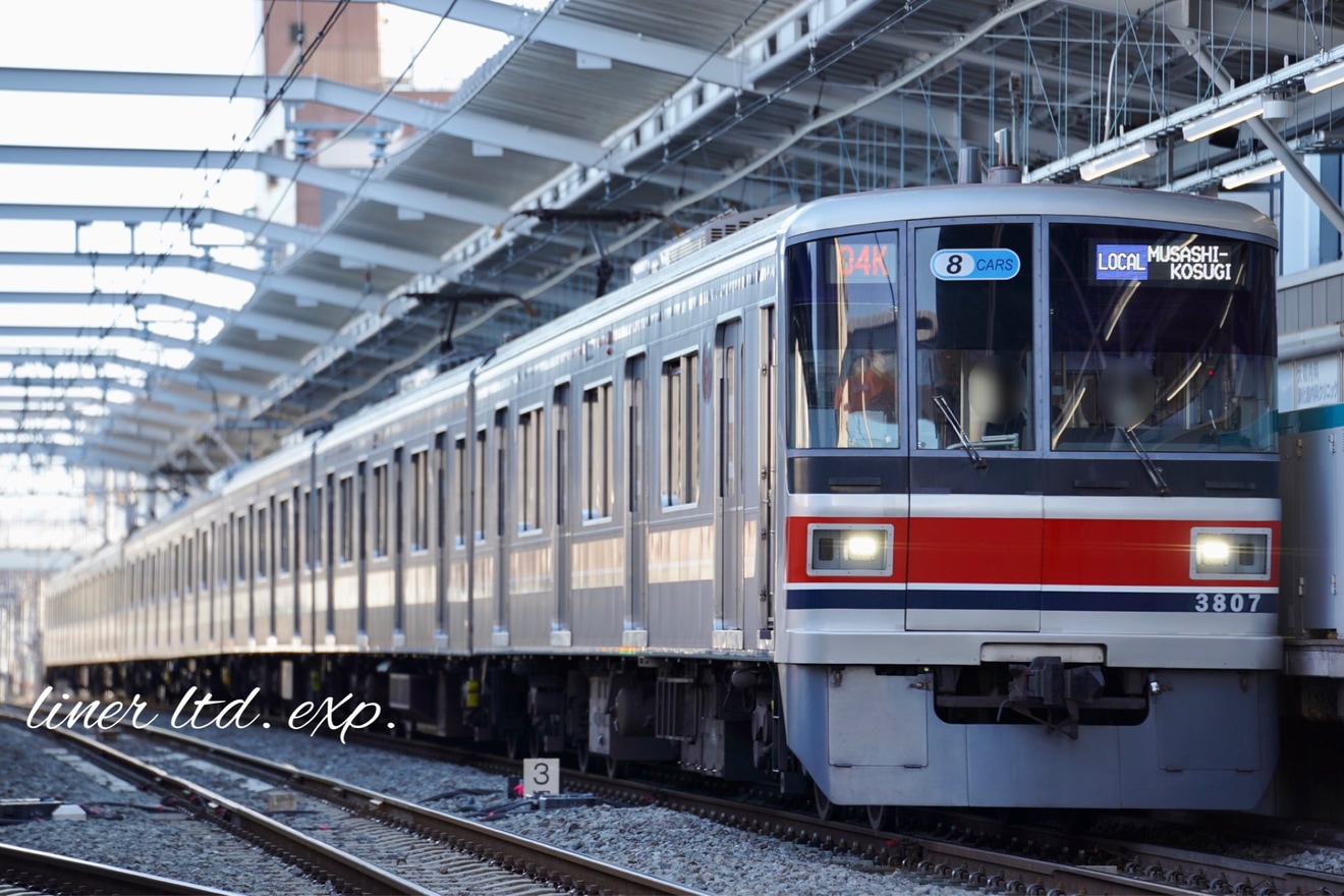 【東急】3000系3107Fが営業運転を開始の拡大写真