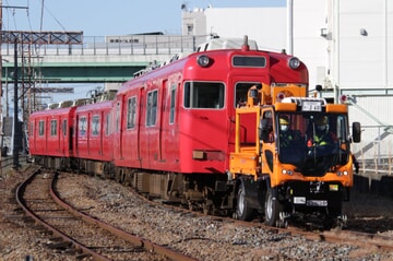 【名鉄】6000系6007F大江から廃車回送と搬出作業