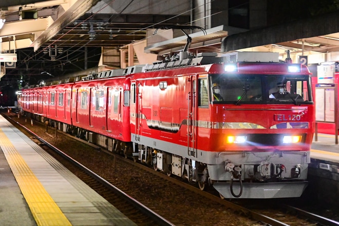 【名鉄】6000系6007Fが廃車回送を美合駅で撮影した写真