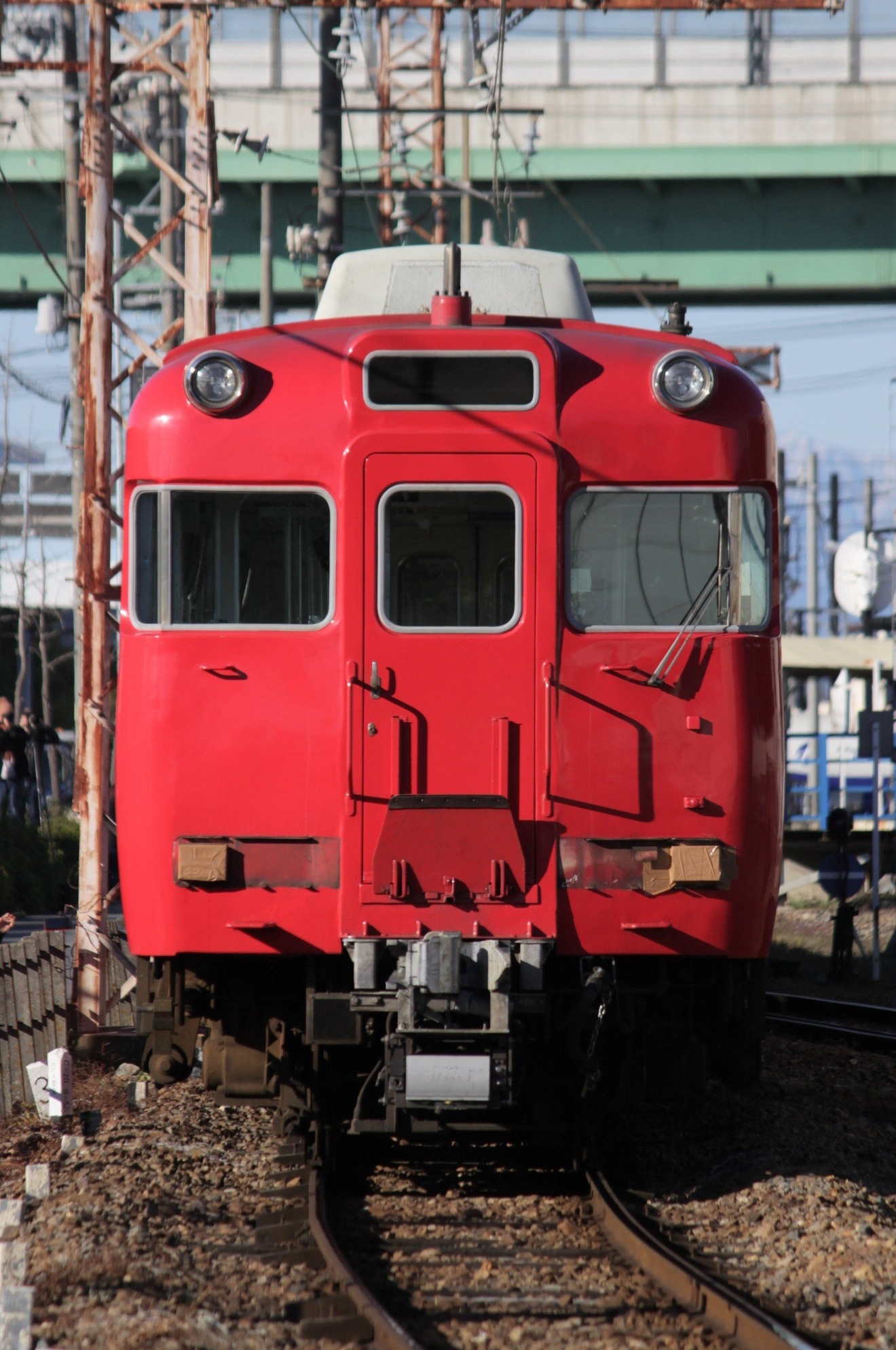 【名鉄】6000系6007F大江から廃車回送と搬出作業の拡大写真