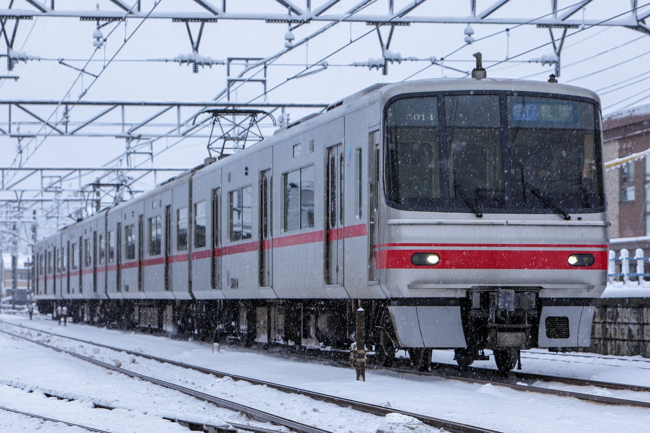 【名鉄】5000系5014Fが代走で豊橋駅への拡大写真