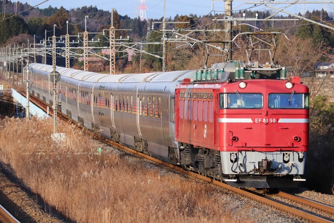 【JR東】EF81-98牽引仙台行きカシオペア紀行返却回送