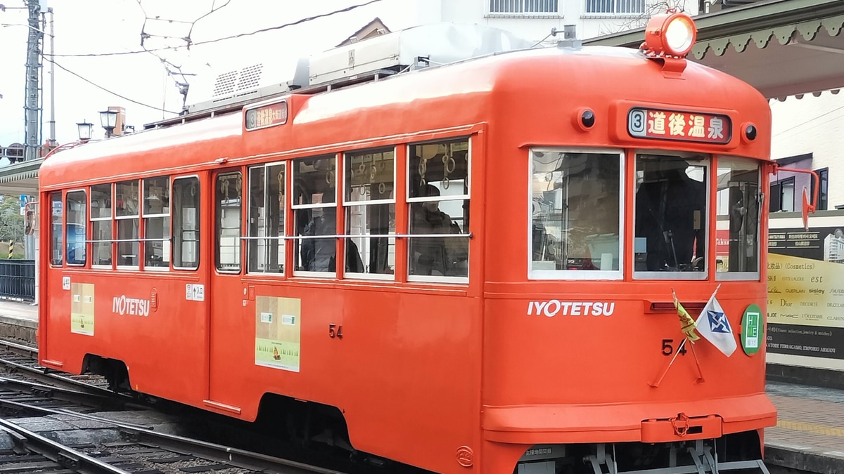 伊予鉄】「媛ひのき・媛すぎ電車」ヘッドマークを取り付け |2nd-train 