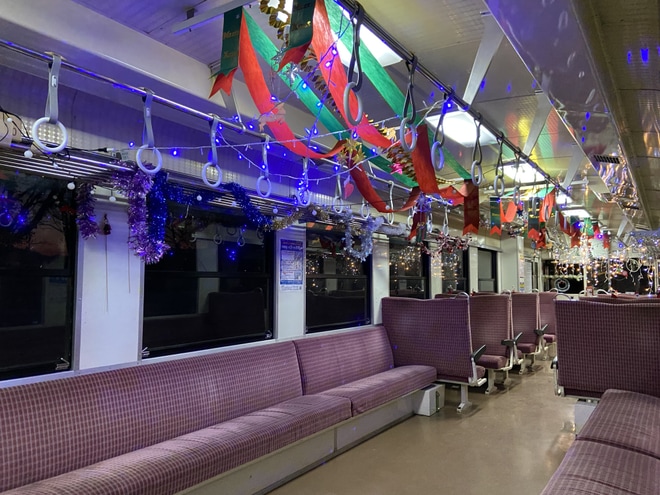 【南阿蘇】南鉄クリスマストレイン運行を高森駅で撮影した写真