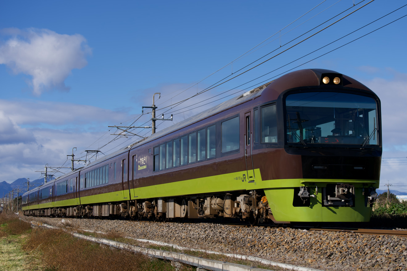【JR東】485系700番台 YD01編成 リゾートやまどり廃車回送 の拡大写真