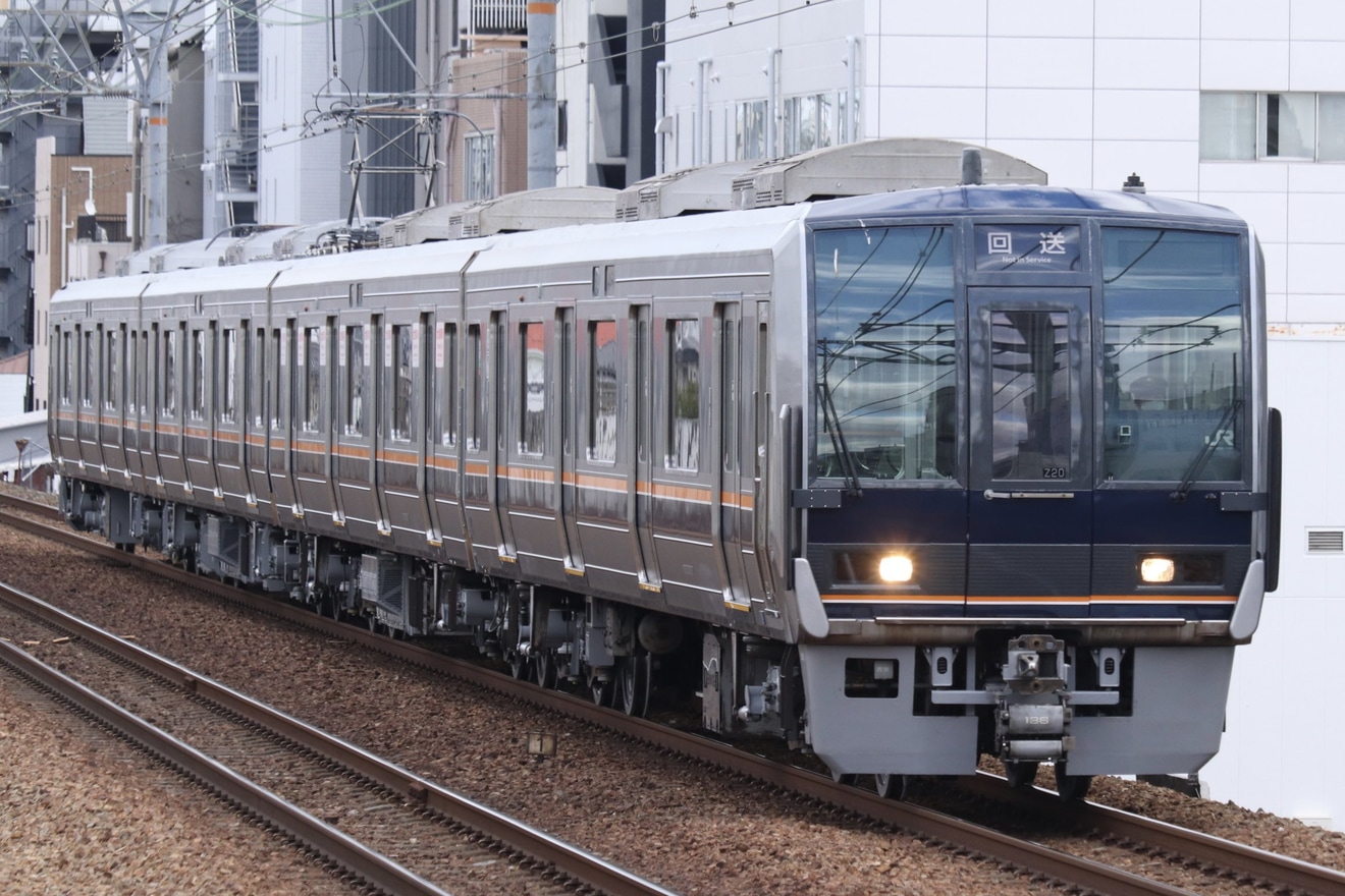 【JR西】207系Z20編成吹田総合車両所出場回送の拡大写真