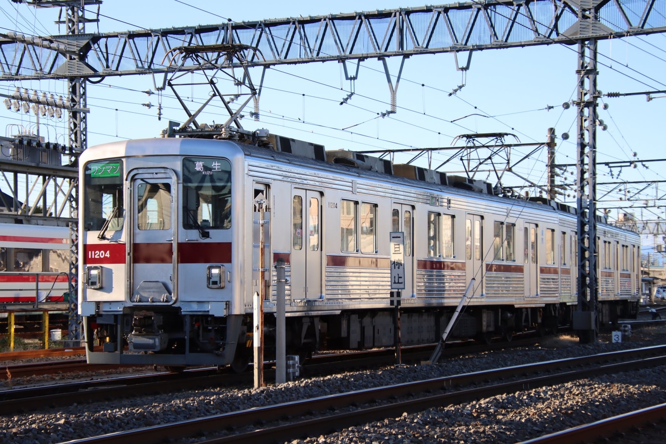 【東武】10000系11204Fがワンマン運用を開始の拡大写真