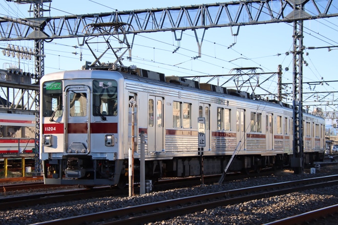 【東武】10000系11204Fがワンマン運用を開始を不明で撮影した写真