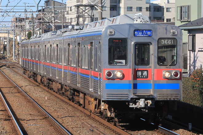 【京成】3600形3668編成がダイヤ改正後初の千葉線・千原線運用にを西登戸駅で撮影した写真