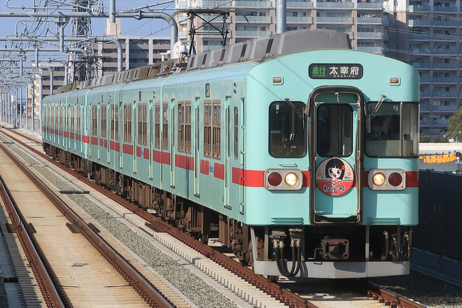 【西鉄】臨時急行「初詣号」運転(2023)を白木原駅で撮影した写真